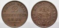 Brandenburg-Preu&szlig;en Cu 2 Pfennig 1868 A Wilhelm I. 1861-1888. Vorz&uuml;glich 11.53 US$  +  28.83 US$ shipping
