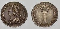 Großbritannien 1 Penny 1743 George II. 1727-1760. AU mit schöner Patina