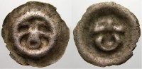Mecklenburg, Fürstentum, seit 1348 Herzogtum Stierkopfbrakteat Anonym 13./14. Jahrhundert. -