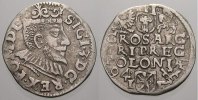 Polen 3 Gröscher 1 Sigismund III. 1587-1632. -