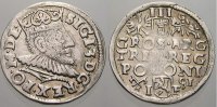 Polen 3 Gröscher 1 Sigismund III. 1587-1632. -