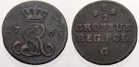 Polen Cu Halbgroschen Stanislaus August 1764-1795. -