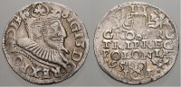 Polen 3 Gröscher 1 Sigismund III. 1587-1632. -