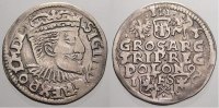 Polen 3 Gröscher 1 Sigismund III. 1587-1632. -
