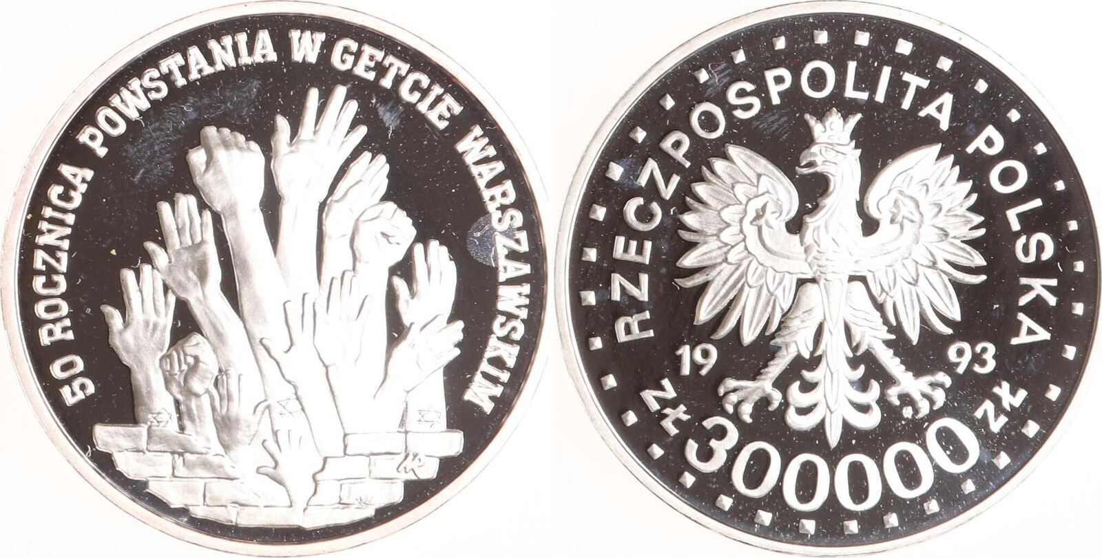 polen-300-000-zlotych-1993-warschauer-ghetto-proof