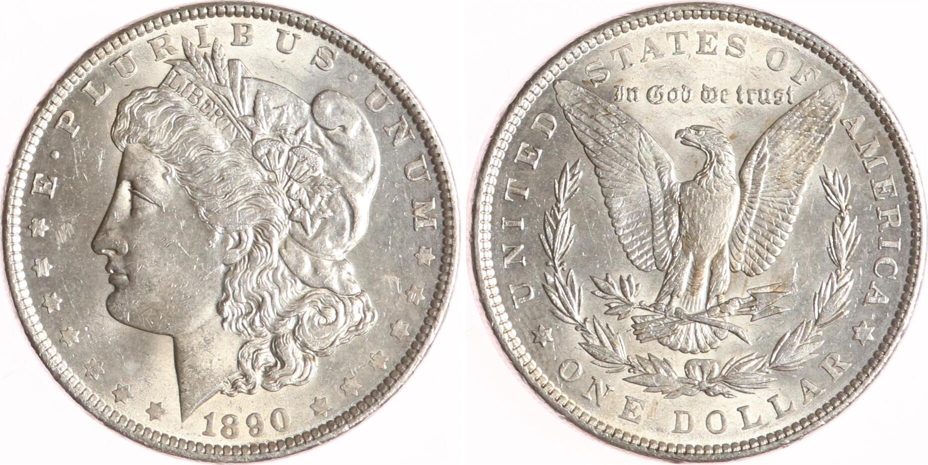 USA Morgan Dollar 1890 CH UNC | MA-Shops