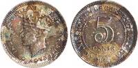Malaya 5 Cents Georg VI. 1936-1948. -