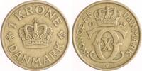 Dänemark 1 Krone Christian X. 1912-1947. -