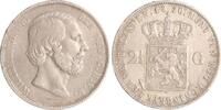 Niederlande 2 1/2 Gulden Willem III. 1849-1890 -