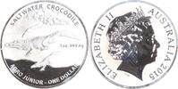Australien 1 Dollar Salzwasserkrokodil. -