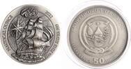 50 Amafaranga 2022 Ruanda Nautical Ounce. Stempelglanz in Originalkapsel