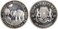 Somalia 100 Shillings African Wildlife - Elephant. -