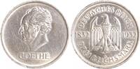 Weimarer Republik 3 Reichsmark Goethe. -