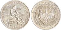 Weimarer Republik 3 Reichsmark Vogelweide. -