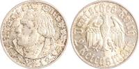 2 Reichsmark 1933 J Drittes Reich Martin Luther. Vorzüglich - Stempelglanz