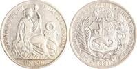 1 Sol 1891 Peru Republik seit 1824. sehr schön - vorzüglich