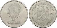 Weimarer Republik 3 Reichsmark 1932 A Goethe. UNC-