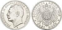 Baden 3 Mark 1915 G Friedrich II. 1907-1918. EF, Kratzer