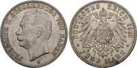 Baden 5 Mark 1913 G Friedrich II. 1907-1918. aEF, schöne Patina