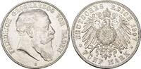 Baden 5 Mark 1907 G Friedrich I. 1856-1907. VF
