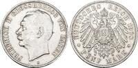 Baden 5 Mark 1908 G Friedrich II. 1907-1918. VF