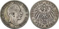 Preussen 5 Mark Wilhelm II. 1888-1918. -