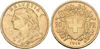 Schweiz 20 Franken 1915 Vreneli. Vorz&uuml;glich - Stempelglanz 919.18 US$  +  23.12 US$ shipping