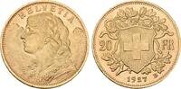 Schweiz 20 Franken 1927 Vreneli. Vorz&uuml;glich - Stempelglanz 919.18 US$  +  23.12 US$ shipping