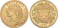 Schweiz 20 Franken 1930 Vreneli. Vorz&uuml;glich - Stempelglanz 919.18 US$  +  23.12 US$ shipping