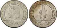 Weimarer Republik 3 Reichsmark 1929 D Verfassung. AU