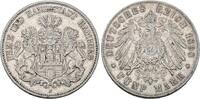 Hamburg 5 Mark 1898 J Sehr sch&ouml;n 663.19 元  ＋  78.02 元 运费
