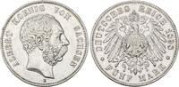 Sachsen 5 Mark 1898 E Albert 1873-1902. Sehr sch&ouml;n 663.19 元  ＋  78.02 元 运费