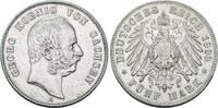 Sachsen 5 Mark 1903 E Georg 1902-1904. Sehr sch&ouml;n 663.19 元  ＋  78.02 元 运费