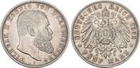 W&uuml;rttemberg 5 Mark 1902 F Wilhelm II. 1891-1918. Sehr sch&ouml;n 663.19 元  ＋  78.02 元 运费