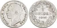 W&uuml;rttemberg 1/2 Gulden 1847 Wilhelm I. 1816-1864 Sehr sch&ouml;n 312.09 元  ＋  78.02 元 运费