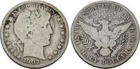 USA Half Dollar 1907 S Barber Half Dollar. Sch&ouml;n, Kratzer 273.08 元  ＋  78.02 元 运费