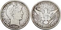 USA Half Dollar 1908 Barber Half Dollar. Sehr sch&ouml;n 507.15 元  ＋  78.02 元 运费