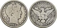 USA Half Dollar 1908 O Barber Half Dollar. Sch&ouml;n 273.08 元  ＋  78.02 元 运费
