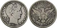 USA Half Dollar 1911 Barber Half Dollar. Sch&ouml;n/Sehr sch&ouml;n 312.09 元  ＋  78.02 元 运费