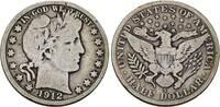USA Half Dollar 1912 S Barber Half Dollar. Sch&ouml;n/Sehr sch&ouml;n 312.09 元  ＋  78.02 元 运费
