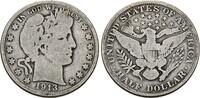USA Half Dollar 1913 Barber Half Dollar. Sch&ouml;n 975.28 元  ＋  78.02 元 运费
