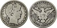 USA Half Dollar 1913 D Barber Half Dollar. Sch&ouml;n/Sehr sch&ouml;n 312.09 元  ＋  78.02 元 运费