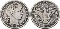 USA Half Dollar 1914 S Barber Half Dollar. Sch&ouml;n/Sehr sch&ouml;n 312.09 元  ＋  78.02 元 运费