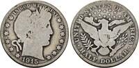 USA Half Dollar 1915 Barber Half Dollar. Sch&ouml;n 975.28 元  ＋  78.02 元 运费