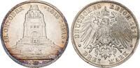 Sachsen 3 Mark 1913 E Friedrich August III. 1904-1918. UNC-