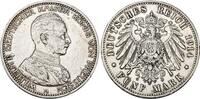 Preussen 5 Mark 1914 A Wilhelm II. 1888-1918. VF