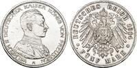 Preussen 5 Mark 1914 A Wilhelm II. 1888-1918. VF, berieben