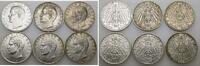 Bayern 6 x 3 Mark 1908 D - 1913 D Otto 1886-1913. VF