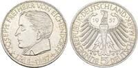 Bundesrepublik Deutschland 5 DM 1957 J Eichendorff. VF-EF