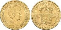 Niederlande 10 Gulden 1913 Wilhelmina 1890-1948. Vorz&uuml;glich - Stempelglanz 975.36 US$  +  23.09 US$ shipping